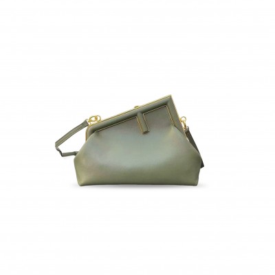 FENDI SHINY NAPPA MIDI FIRST GREEN TEA (32.5*23.5*15cm)